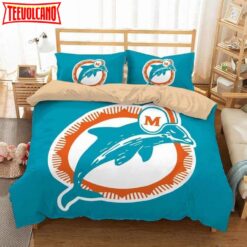 3d Miami Dolphins Bed Sheets Duvet Cover Bedding Sets