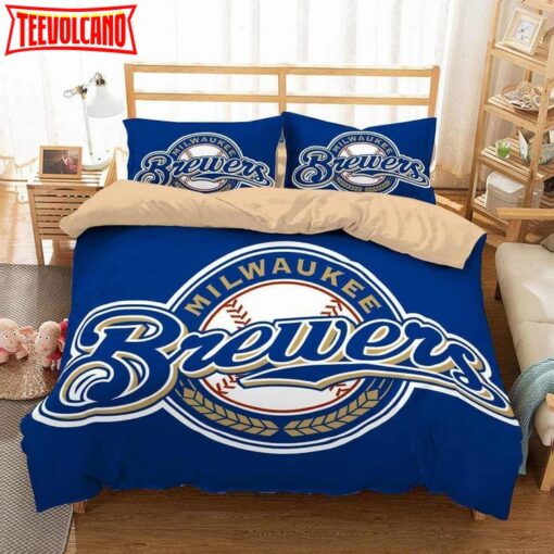 3d Milwaukee Brewers Duvet Cover Bedding Set