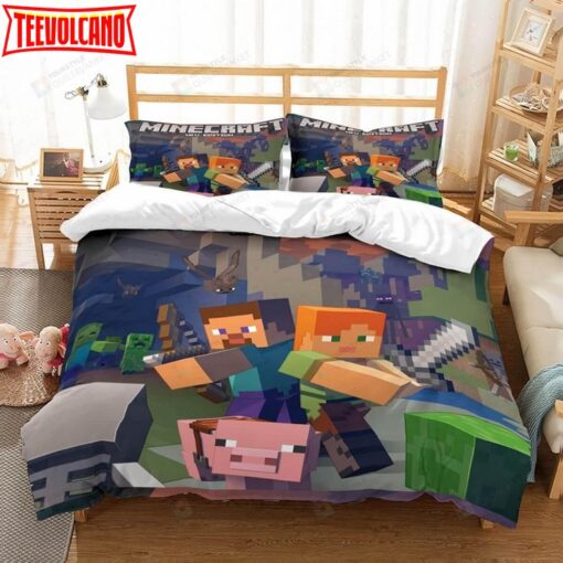 3d Minecraft Characters Bedding Set Duvet Cover