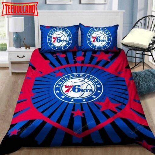 3d Nba Philadelphia 76ers Basketball Logo Bedding Set