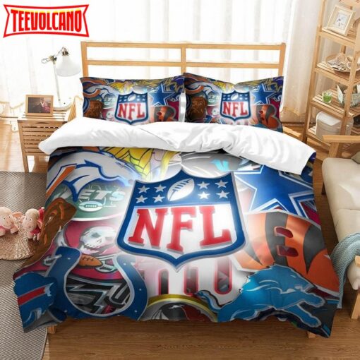 3d Nfl Bedding Set Duvet Cover Set Bed room