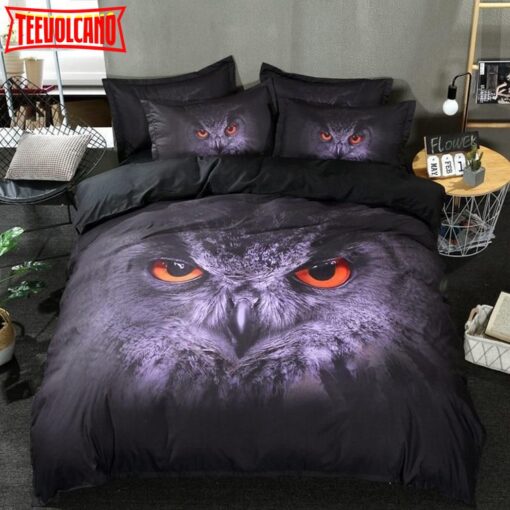 3d Owl Duvet Cover Bedding Set