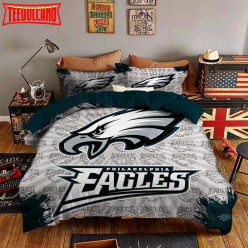 3d Philadelphia Eagles Logo Duvet Cover Bedding Set