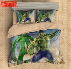 3D Printed Hulk Avengers Duvet Cover Bedding Set