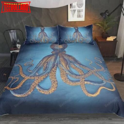 3D Printed Octopus Animal Bed Sheets Duvet Cover Bedding Sets