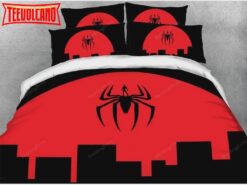 3d Red And Black Spider Soft Microfiber Bed Sheets Duvet Cover Bedding Sets