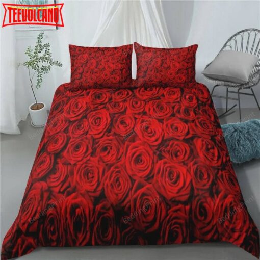 3d Red Rose Romantic &amp Ardour Bedding Set Duvet Cover Comforter Cover