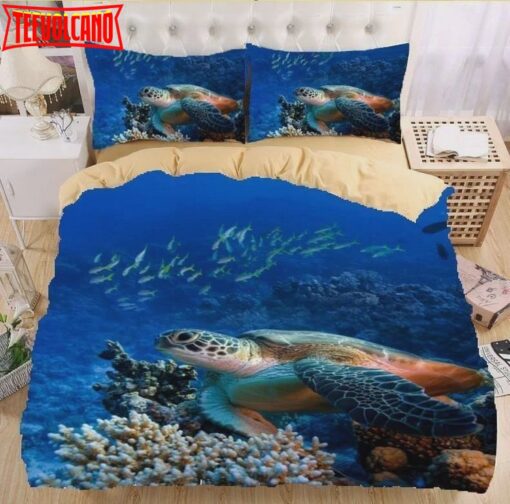 3D Sea Turtle Bed Sheets Duvet Cover Bedding Sets