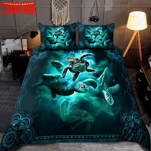 3d Sea Turtle Blue Ocean Bed Sheets Duvet Cover Bedding Set