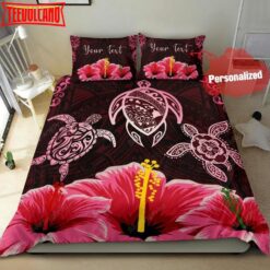 3d Sea Turtle Hibiscus Bed Sheets Duvet Cover Bedding Sets