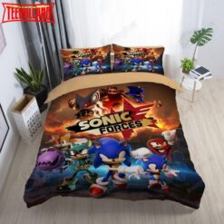 3D Sonic Bed Sheets Duvet Cover Bedding Set