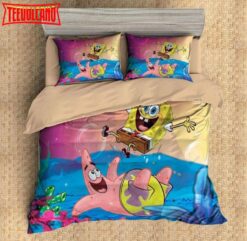 3d Spongebob Squarepants Duvet Cover Bedding Set 2