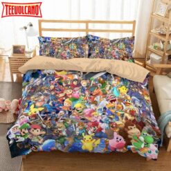 3D Super Smash Bros Ultimate Bedding Set Duvet Cover Set Bedroom