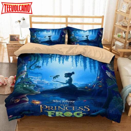 3d The Princess And The Frog Duvet Cover Bedding Set