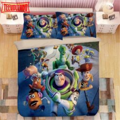 3d Toy Story Characters On The Road Bedding Set Duvet Cover