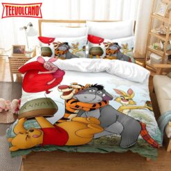 3d Winnie The Pooh And Friends Bedding Set Duvet Cover  Pillow Cases