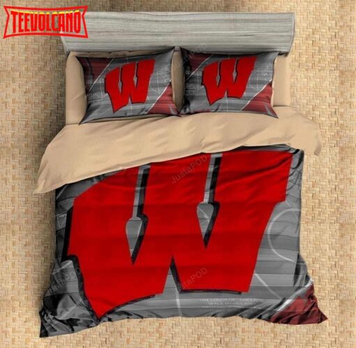 3d Wisconsin Badgers Bedding Set Duvet Cover Set Pillowcases