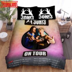 3oh!3 Tour Poster Bed Sheets Spread Comforter Duvet Cover Bedding Sets