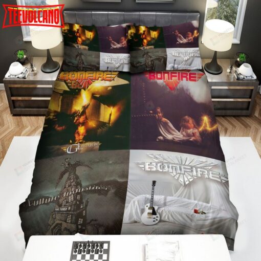 4 In 1 Bonfire Album Bed Sheets Spread Comforter Duvet Cover Bedding Sets