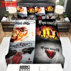 4in1 Album Cover Photo Papa Roach Bed Sheets Duvet Cover Bedding Sets