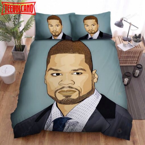 50 Cent Cartoon Style Bed Sheets Spread Duvet Cover Bedding Sets