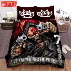 5fdp Skull Five Finger Death Punch Bed Sheets Duvet Cover Bedding Sets