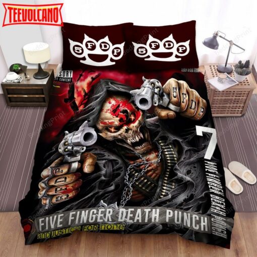 5fdp Skull Five Finger Death Punch Bed Sheets Duvet Cover Bedding Sets