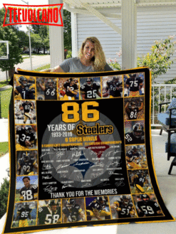 86Th Pittsburgh Steelers 3D Customized Quilt Blanket