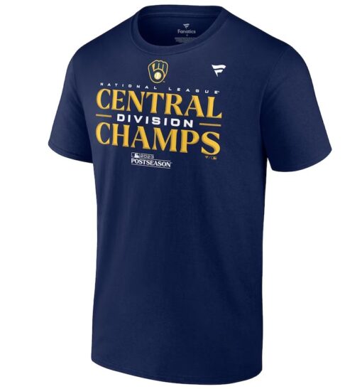 Milwaukee Brewers 2023 NL Central Division Champions Locker Room T Shirt