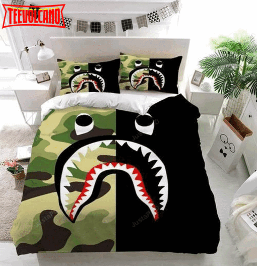 A Bathing Ape Logo Duvet Cover Bedding Set