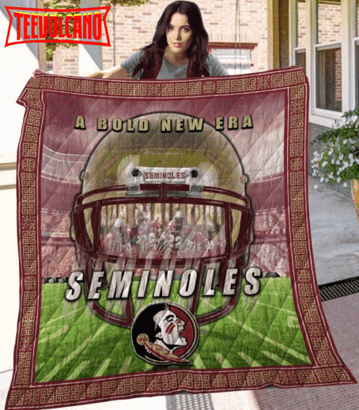 A Bold New Era Seminoles 3D Customized Quilt Blanket