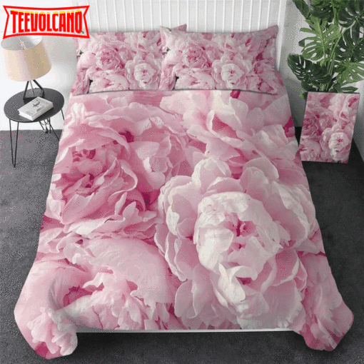 A Bunch Of Pink Roses Bed Sheets Duvet Cover Bedding Sets