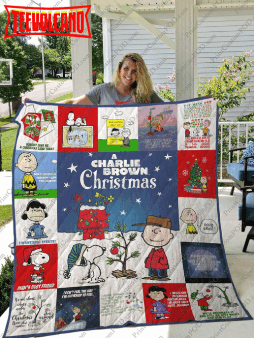 A Charlie Brown Christmas 3D Customized Quilt Blanket