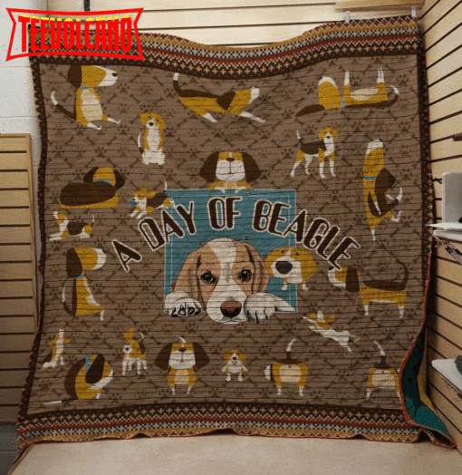 A Day Of Beagle 3D Customized Quilt Blanket