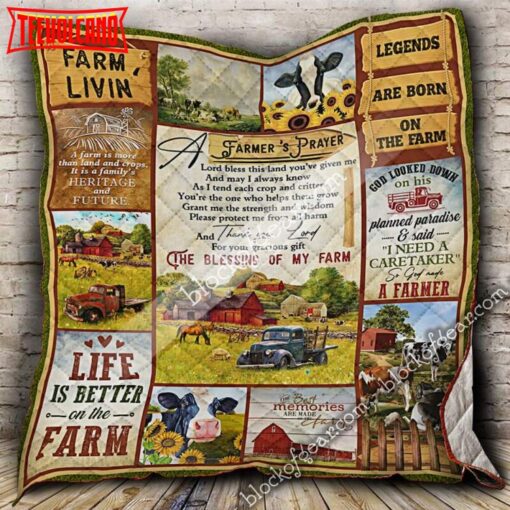 A Farmer’S Prayer 3D  Quilt Blanket