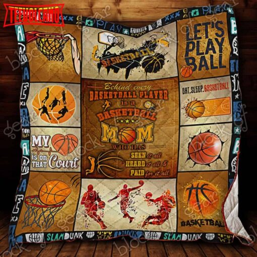 A Perfect Basketball Mom 3D Quilt Blanket