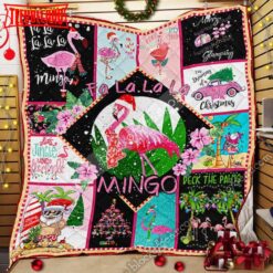 A Version Pink Christmas 3D Quilt Blanket