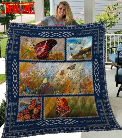 A34 Butterflies 3D Quilt Blanket