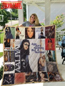 Aaliyah Albums For Fans Version 3D Quilt Blanket