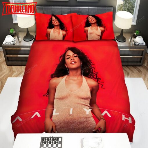 Aaliyah Singer Famous Singer Portrait Bed Sheets Duvet Cover Bedding Sets