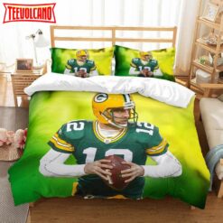 Aaron Rodgers Green Bay Packers Bedding Set