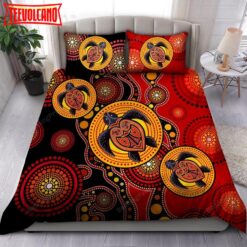 Aboriginal Australia Indigenous Turtles Duvet Cover Bedding Set