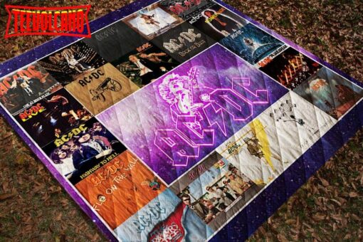 AcDc Lp Albums 3D Quilt Blanket