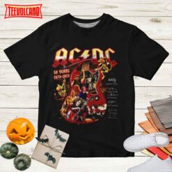 ACDC Shirt For Fan, ACDC Band 50th Anniversary 1973 – 2023 T – Shirt