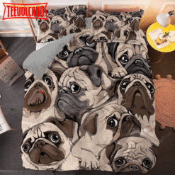 Adorable Pug Dog Bed Sheets Duvet Cover Bedding Sets