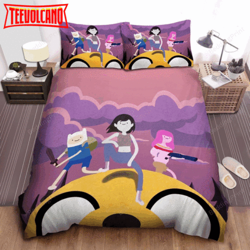 Adventure Time, Gun And Sword Bed Sheets Spread Duvet Cover Bedding Sets