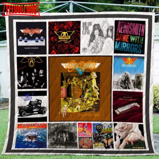 Aerosmith Albums 3D Quilt Blanket