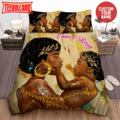 Africa American Woman Black Mom Black Girl Custom Bedding Set