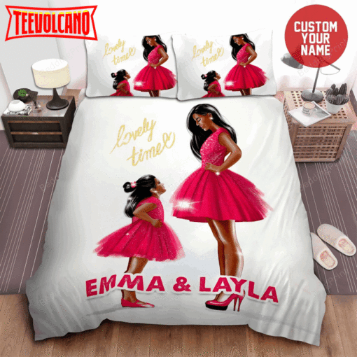 Africa American Woman Black Mother Daughter Lovely Black Girl Magic Custom Bedding Set