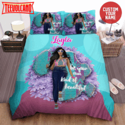 African American Woman Black Girl Magic Custom Bedding Set